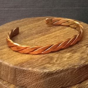 Handmade Copper Bangle Cuff Bracelet